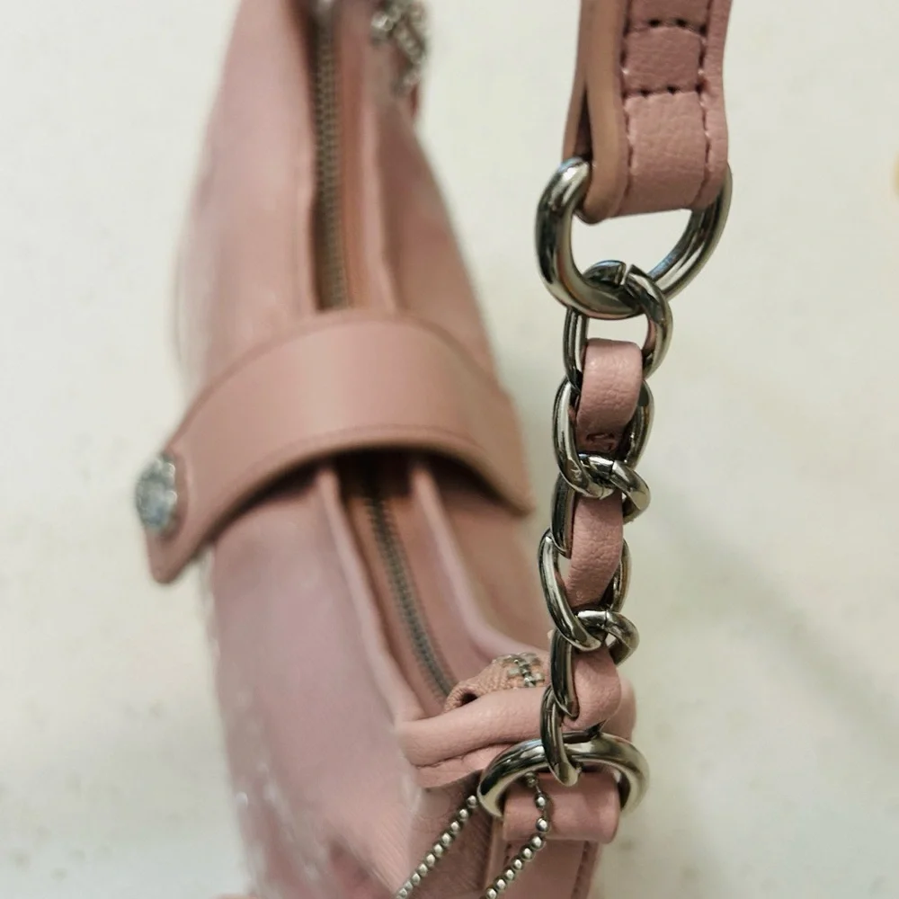 🆕✨ Juicy Couture Starry Night Hobo Handbag Blush NWT 💎 - Picture 8 of 11